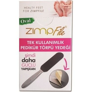 Zımpfile Tek Kullanımlık Pedikür Törpüsü Oval 100 Adet