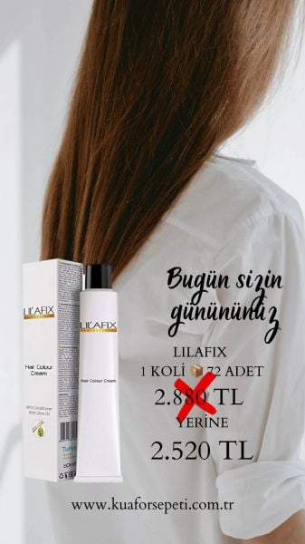Lilafix Tüp Saç Boyası 60 ml - 72 Adet (1koli)