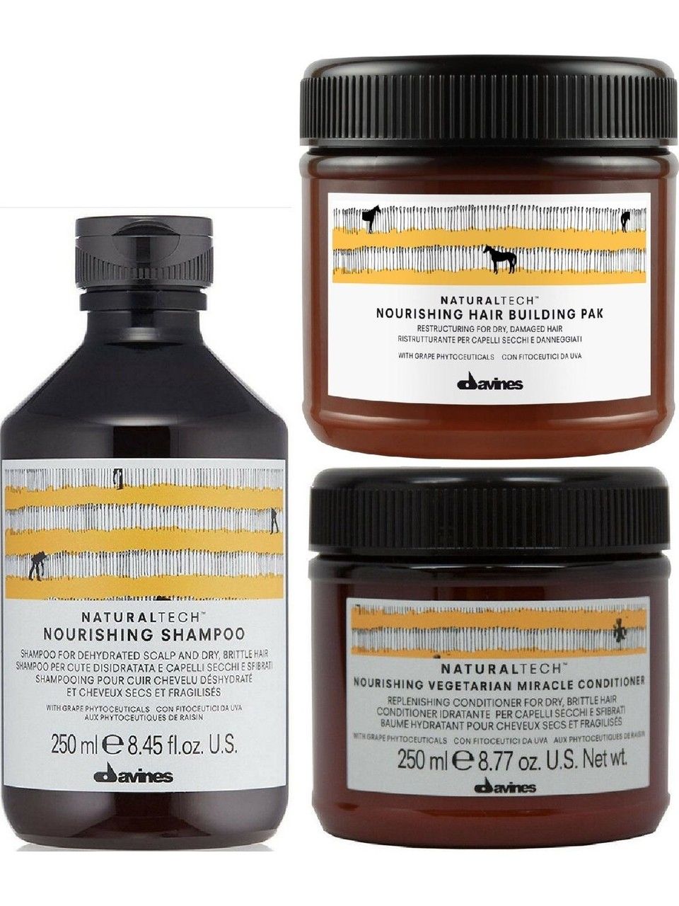 Davines Nourishing 3'lü Mucize Mini Keratin Bakım Set 3 x 250 ml