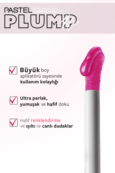 Pastel Plump Up 207 Mariposa Extra Hydrating Plumping Gloss - Dolgunlaştıran Dudak Parlatıcısı 5.3 ml