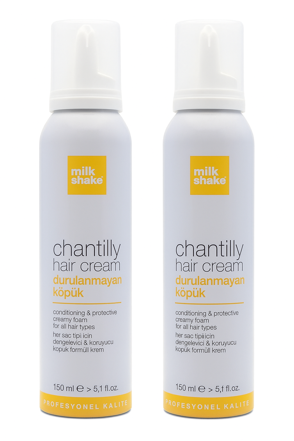 Milk Shake Nemlendirici Saç Köpüğü 2 Adet 150 ml - Chantilly Hair Cream