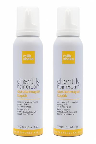 Milk Shake Nemlendirici Saç Köpüğü 2 Adet 150 ml - Chantilly Hair Cream