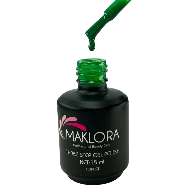 Maklora Three Step Kalıcı Oje Forest No: 348 15 Ml,
