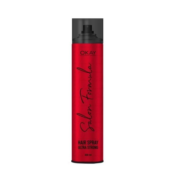 Okay Salon Formula Ultra Sert Saç Spreyi 400 ml