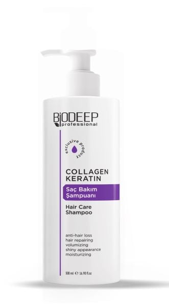 BİODEEP COLLAGEN&KERATİN SAÇ BAKIM ŞAMPUANI 500 ML