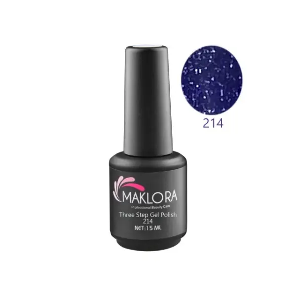 Maklora Three Step Kalıcı Oje Glitter 214 15 Ml