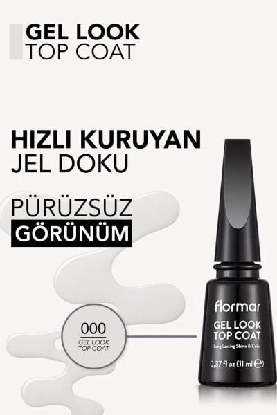 Flormar Gel Look (Jel Görünüm Veren Oje Koruyucu)